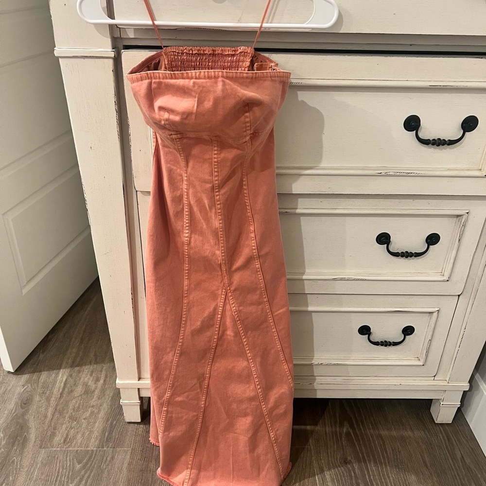 Anthropologie Pilcro Coral Jean Dress
